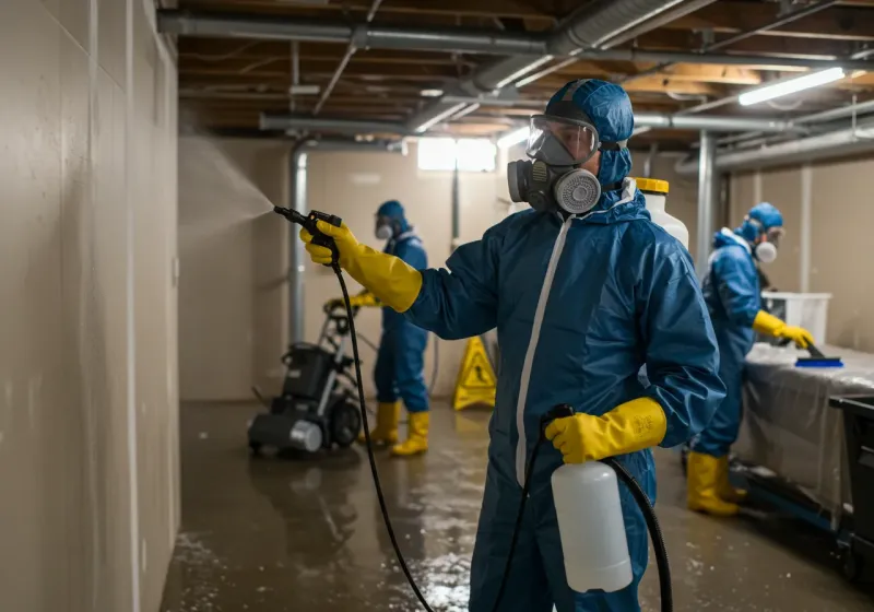 Basement Sanitization and Antimicrobial Treatment process in Pennside, PA